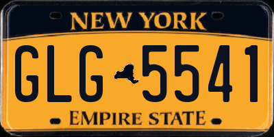 NY license plate GLG5541