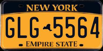 NY license plate GLG5564