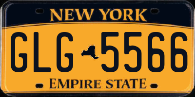 NY license plate GLG5566