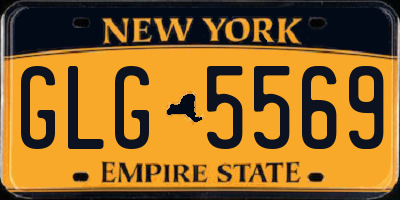 NY license plate GLG5569