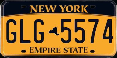 NY license plate GLG5574