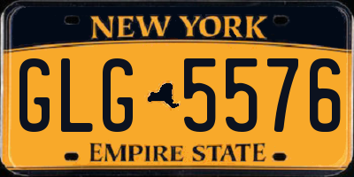 NY license plate GLG5576