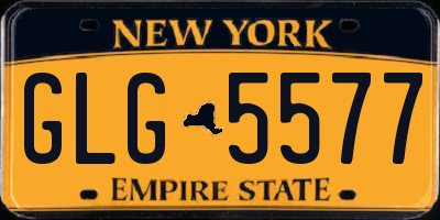 NY license plate GLG5577