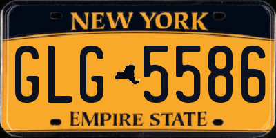 NY license plate GLG5586