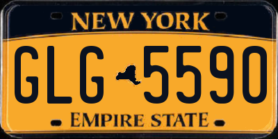 NY license plate GLG5590