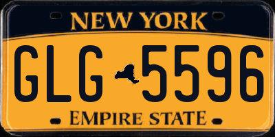 NY license plate GLG5596