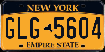 NY license plate GLG5604
