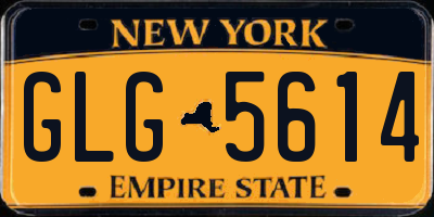NY license plate GLG5614