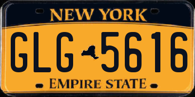 NY license plate GLG5616