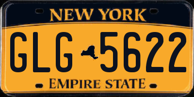 NY license plate GLG5622