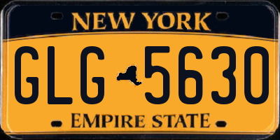 NY license plate GLG5630