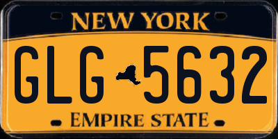 NY license plate GLG5632