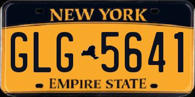 NY license plate GLG5641