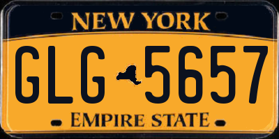 NY license plate GLG5657