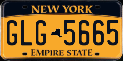 NY license plate GLG5665