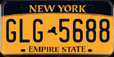 NY license plate GLG5688