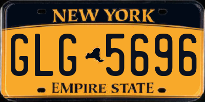 NY license plate GLG5696