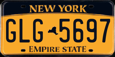 NY license plate GLG5697