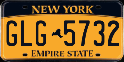 NY license plate GLG5732