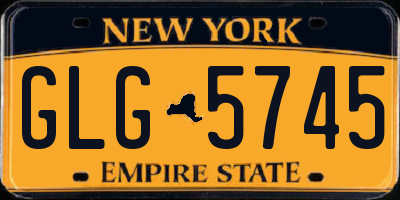 NY license plate GLG5745