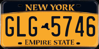 NY license plate GLG5746