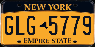 NY license plate GLG5779