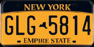 NY license plate GLG5814