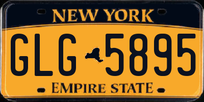 NY license plate GLG5895