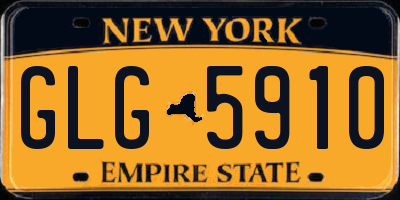 NY license plate GLG5910
