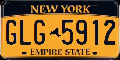 NY license plate GLG5912