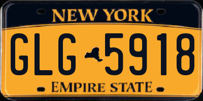 NY license plate GLG5918