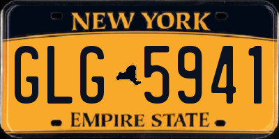 NY license plate GLG5941
