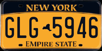 NY license plate GLG5946