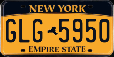 NY license plate GLG5950
