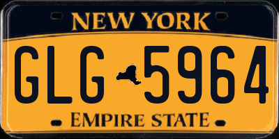 NY license plate GLG5964