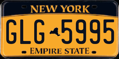 NY license plate GLG5995