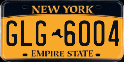 NY license plate GLG6004