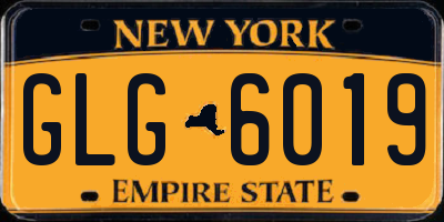 NY license plate GLG6019