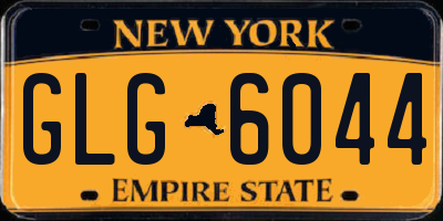 NY license plate GLG6044