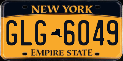 NY license plate GLG6049