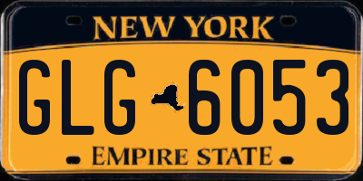 NY license plate GLG6053