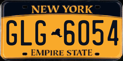 NY license plate GLG6054