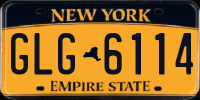 NY license plate GLG6114