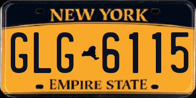 NY license plate GLG6115