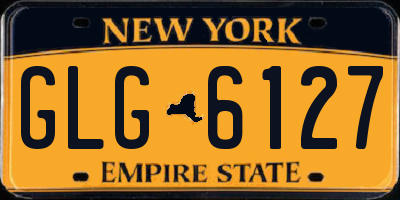 NY license plate GLG6127