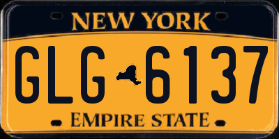 NY license plate GLG6137