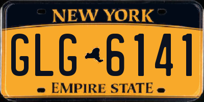 NY license plate GLG6141