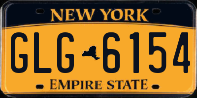 NY license plate GLG6154