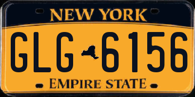 NY license plate GLG6156