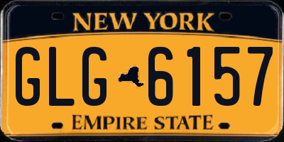 NY license plate GLG6157